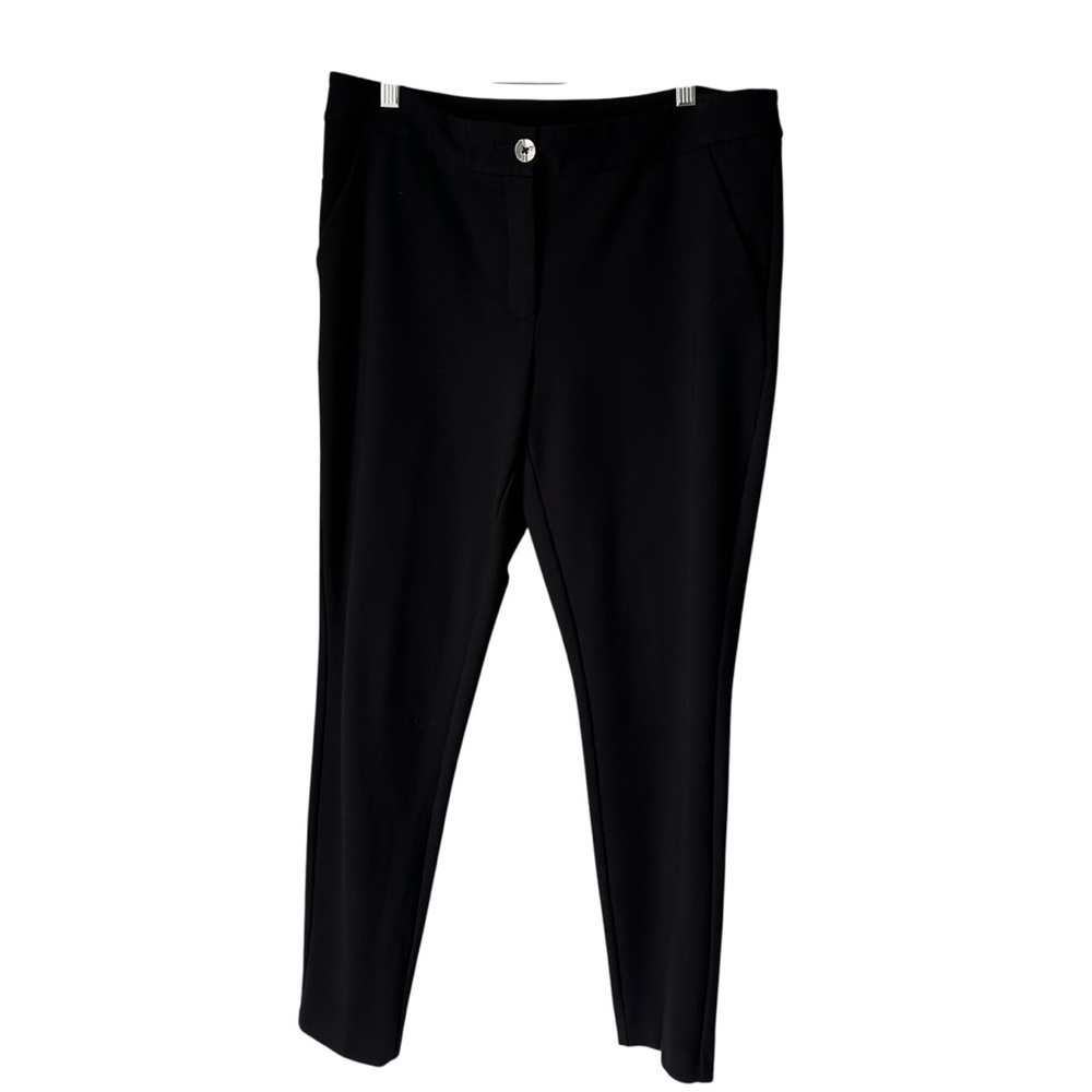 Alfani Black Stretchy Straight Leg Ankle Pants, 12